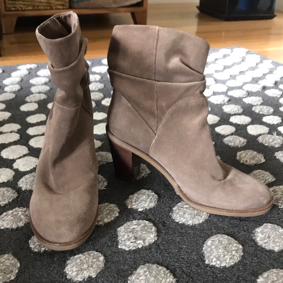 Vince Camuto Shoes - Vince Camuto Slouch Taupe Bootie, SZ 10